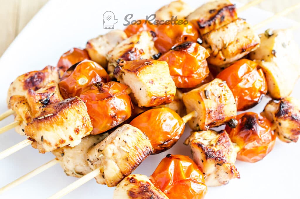 Brochette de poulet au miel et à la sauce de soja Sos Recette