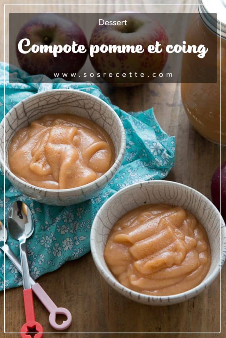 Compote pomme et coing Sos Recette