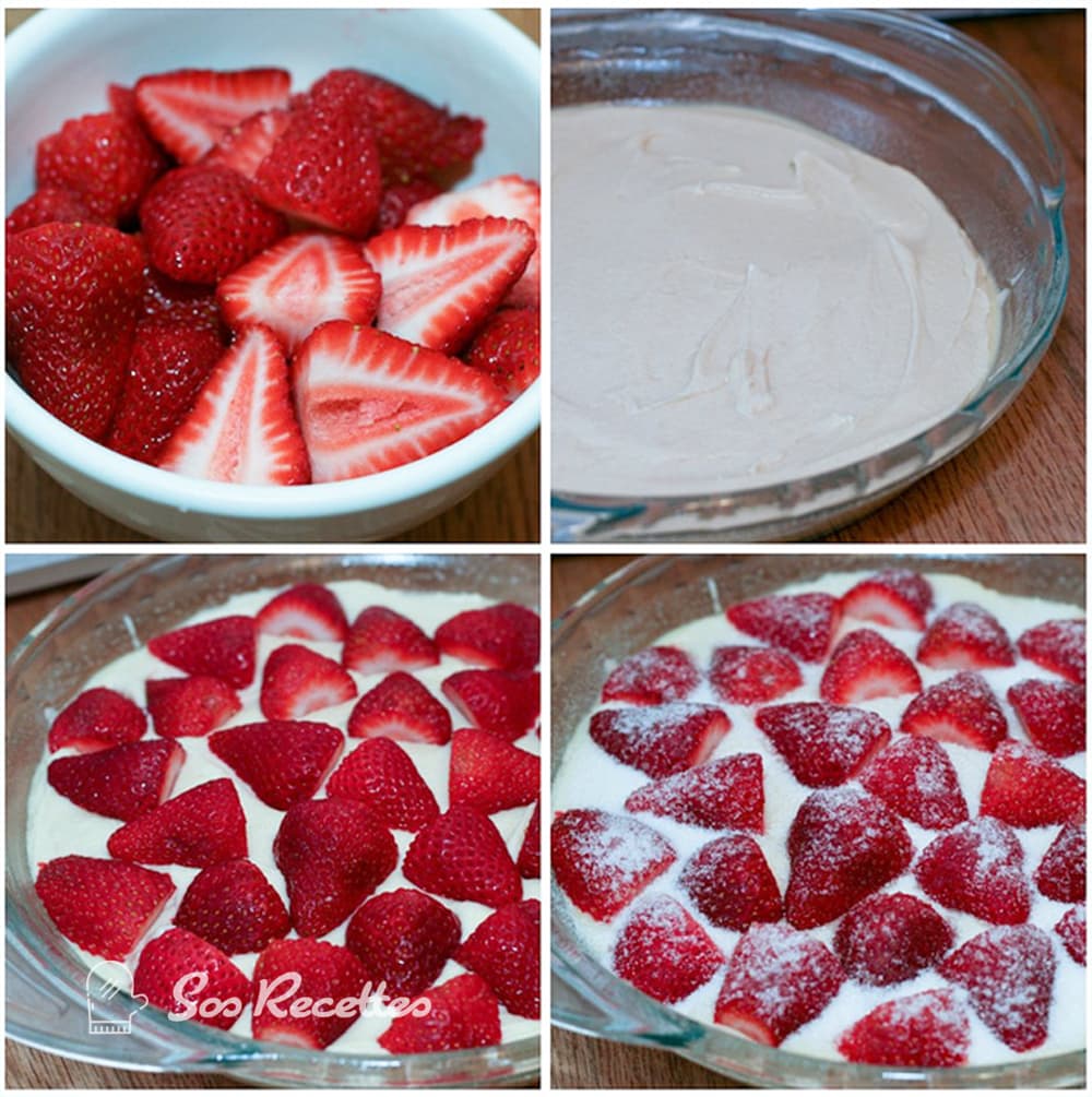 Recette gâteau aux fraises