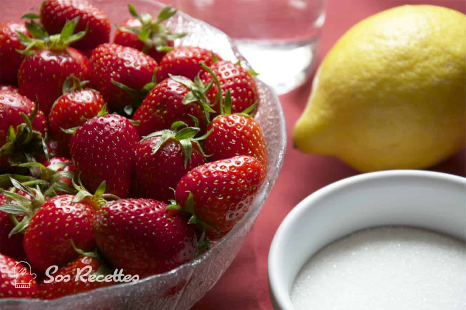 Sorbet à la fraise - Sos Recette