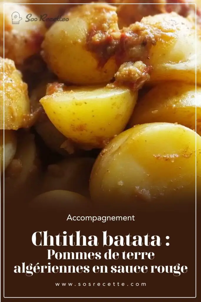 Chtitha batata: Pommes de terre algériennes en sauce rouge 