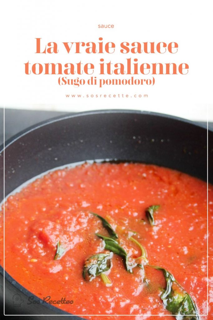La vraie sauce tomate italienne 