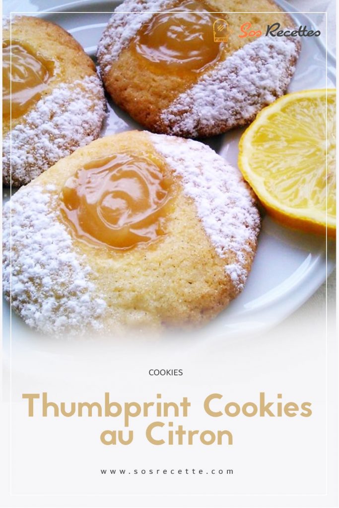 Thumbprint Cookies au Citron