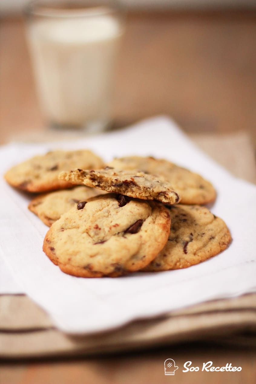 Cookies Fondants Aux Pépites De Chocolat - Sos Recette