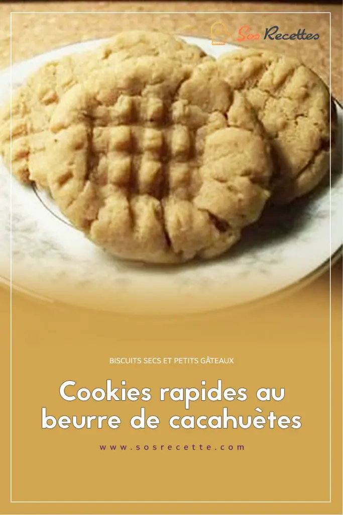 Cookies rapides au beurre de cacahuètes 