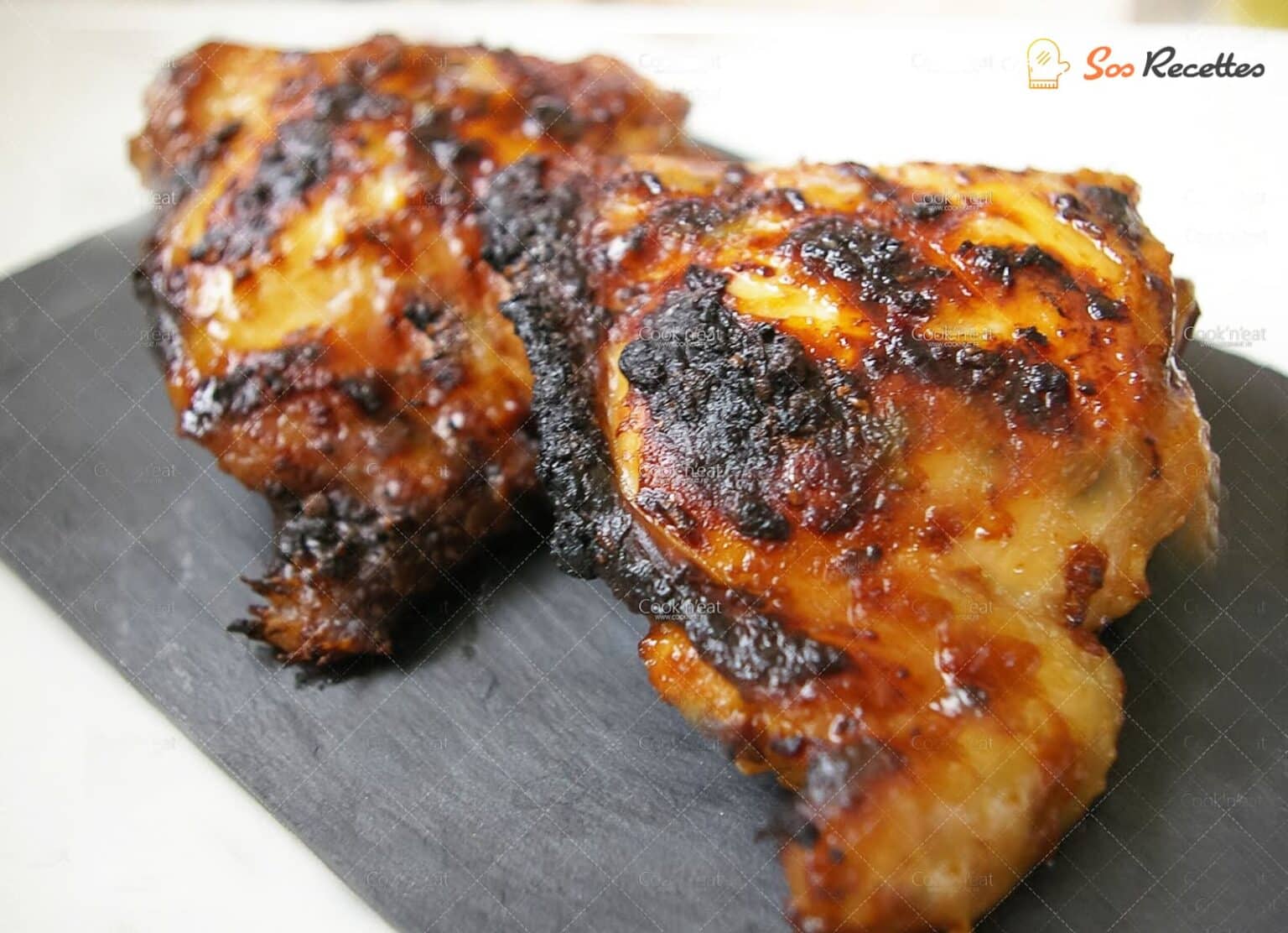Recette de cuisses de poulet marinées et rôties au barbecue Sos Recette