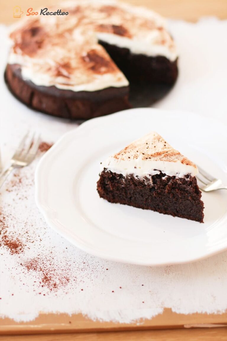 Gâteau chocolat betterave, glaçage au cream cheese Sos Recette