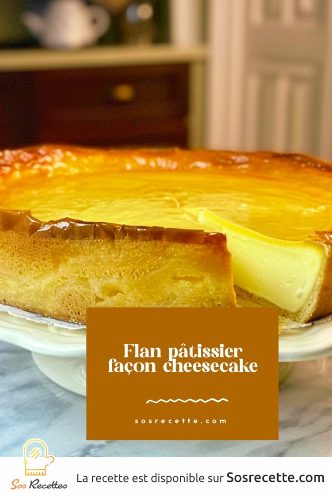 flan pâtissier façon cheesecake