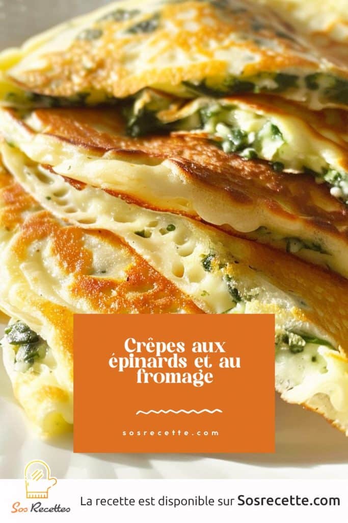 Crêpes aux épinards et au fromage