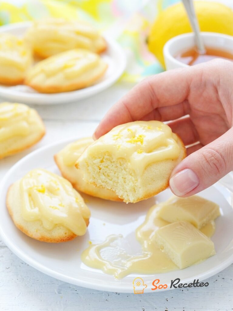 Madeleine citron chocolat blanc
