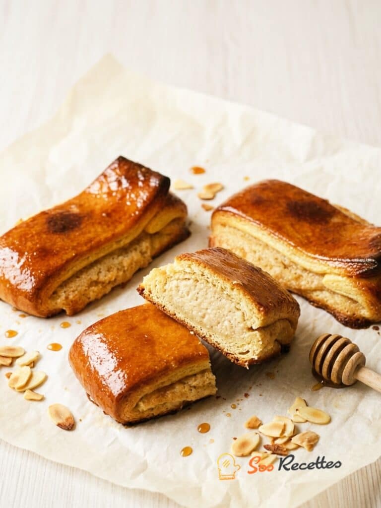 pliage de la pâte à brioche avec crème d amandes maison