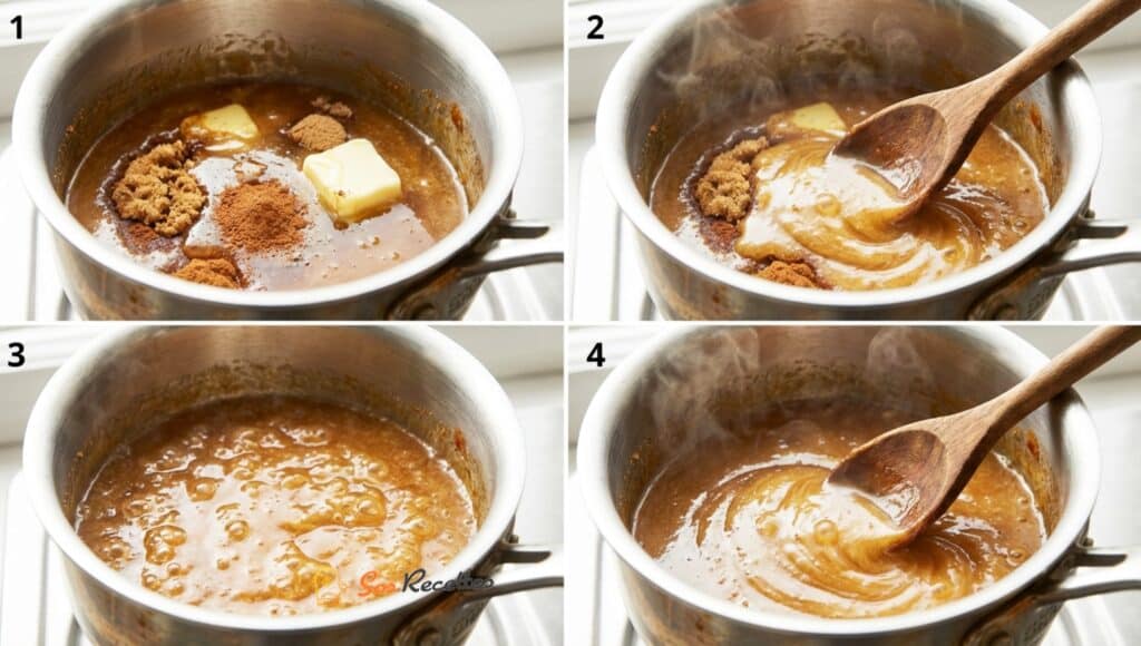 Gâteau aux pommes renversé aux épices