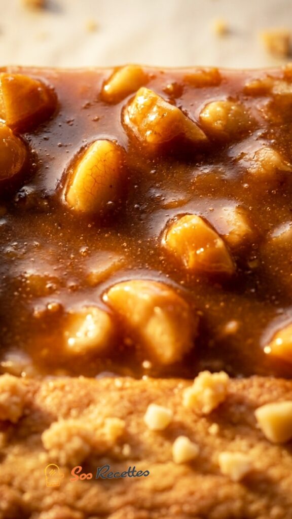 Noix de macadamia hachées versées dans une casserole avec des morceaux de beurre pour préparer le caramel érable