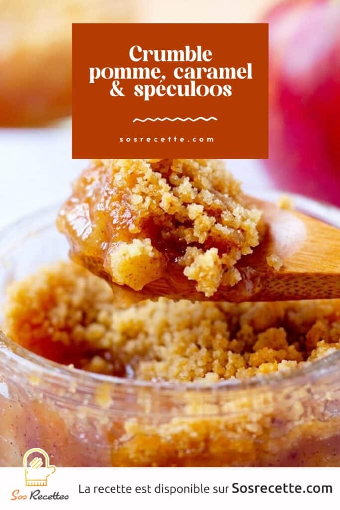 Crumble pomme, caramel & spéculoos